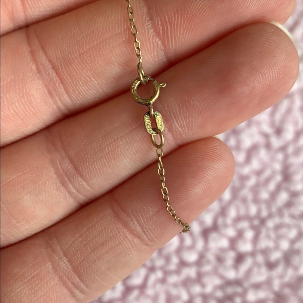 Gold plated sterling silver butterfly necklace - Picture 6 of 7